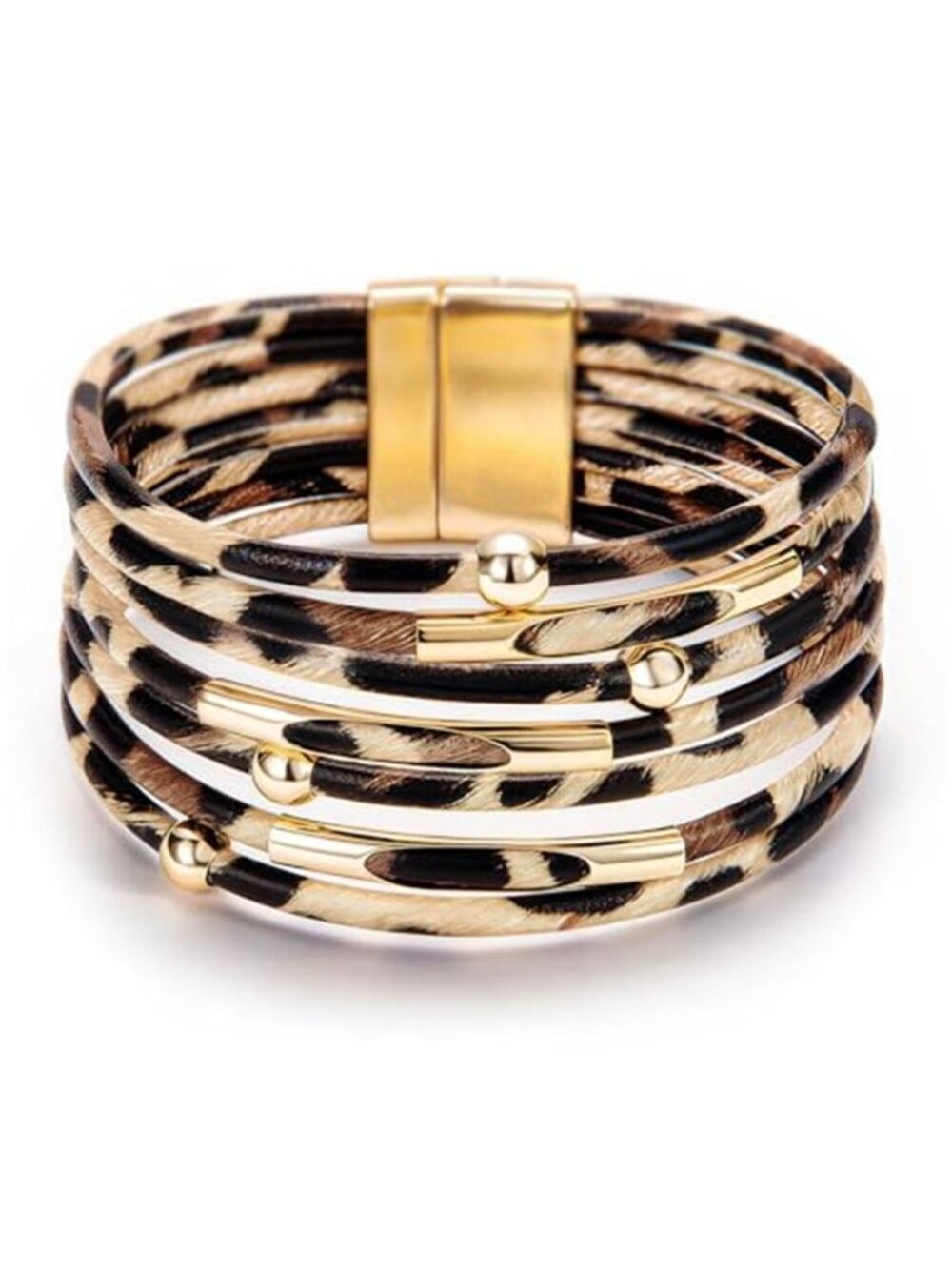 Boho Leather Wrap Bracelet Women